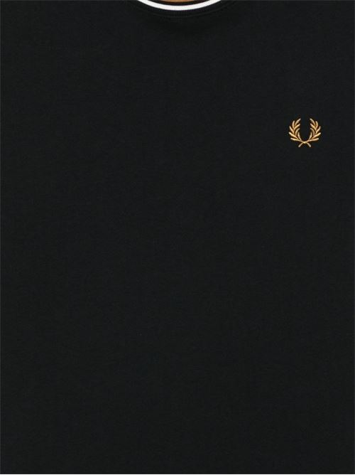 T-shirt uomo manica corta nero/beige FRED PERRY | M1588P69